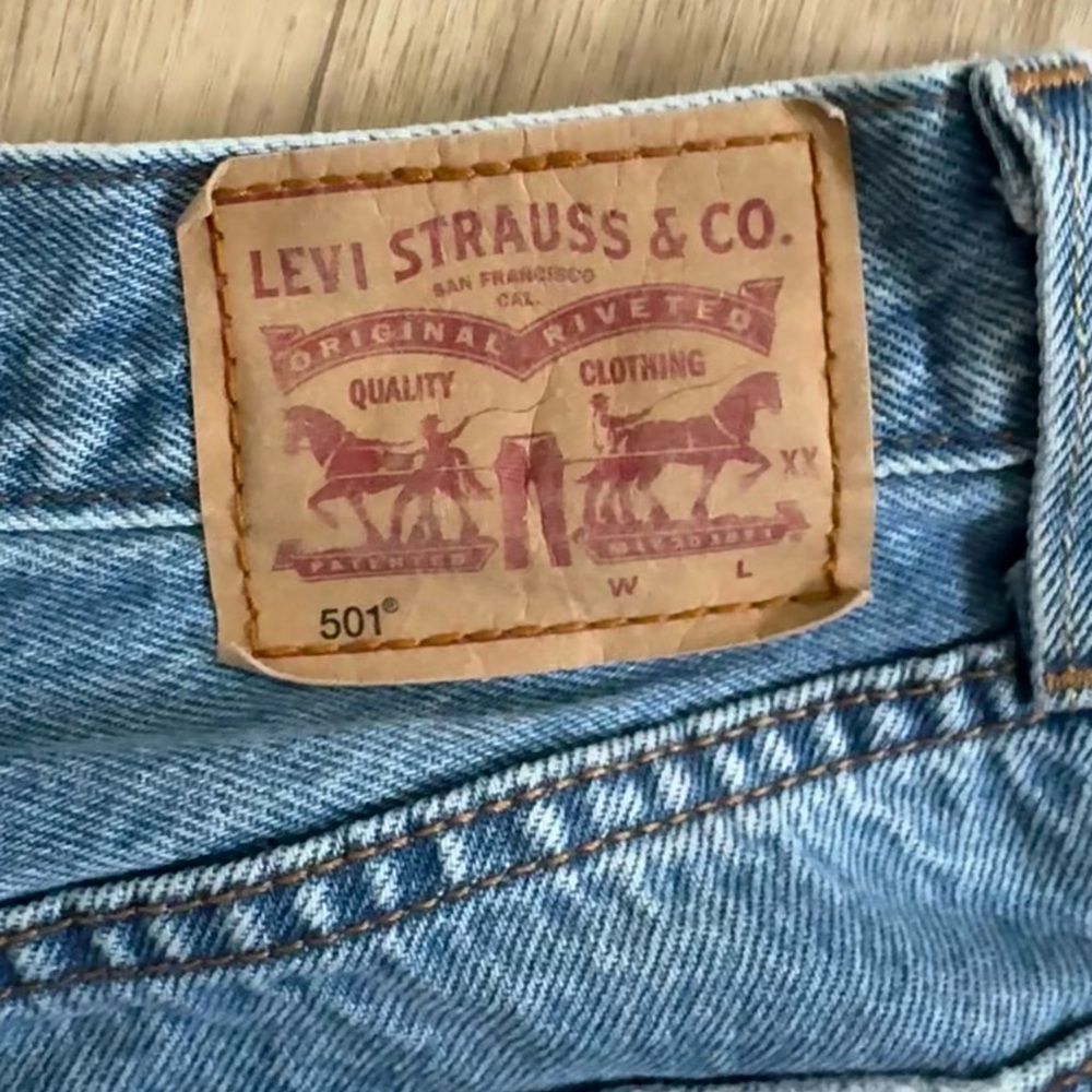 Levi's Blue Straight Jeans Iconic Durable Design